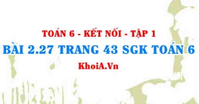 Bài 2.27 trang 43 SGK Toán 6 tập 1 Kết nối tri thức